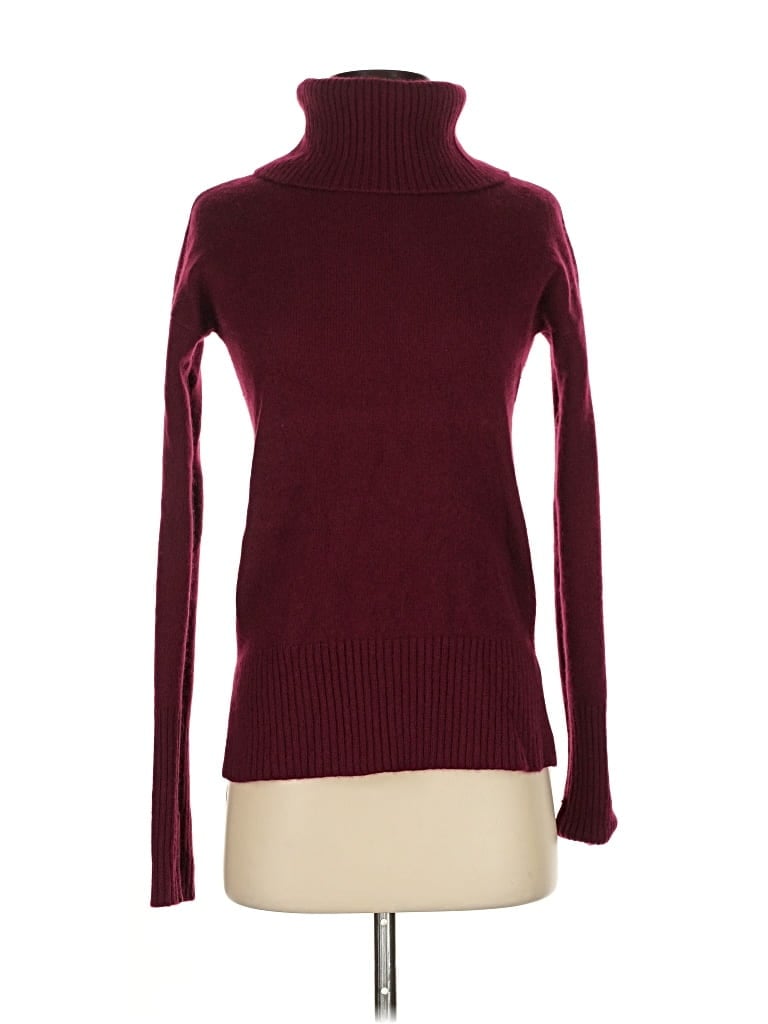 Pre-owned Rachel Zoe Tjx Cashmere Pullover Sweater In Burgundy
