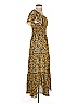 Max Studio 100% Polyester Paisley Yellow Casual Dress Size XXS (estimated) - photo 4