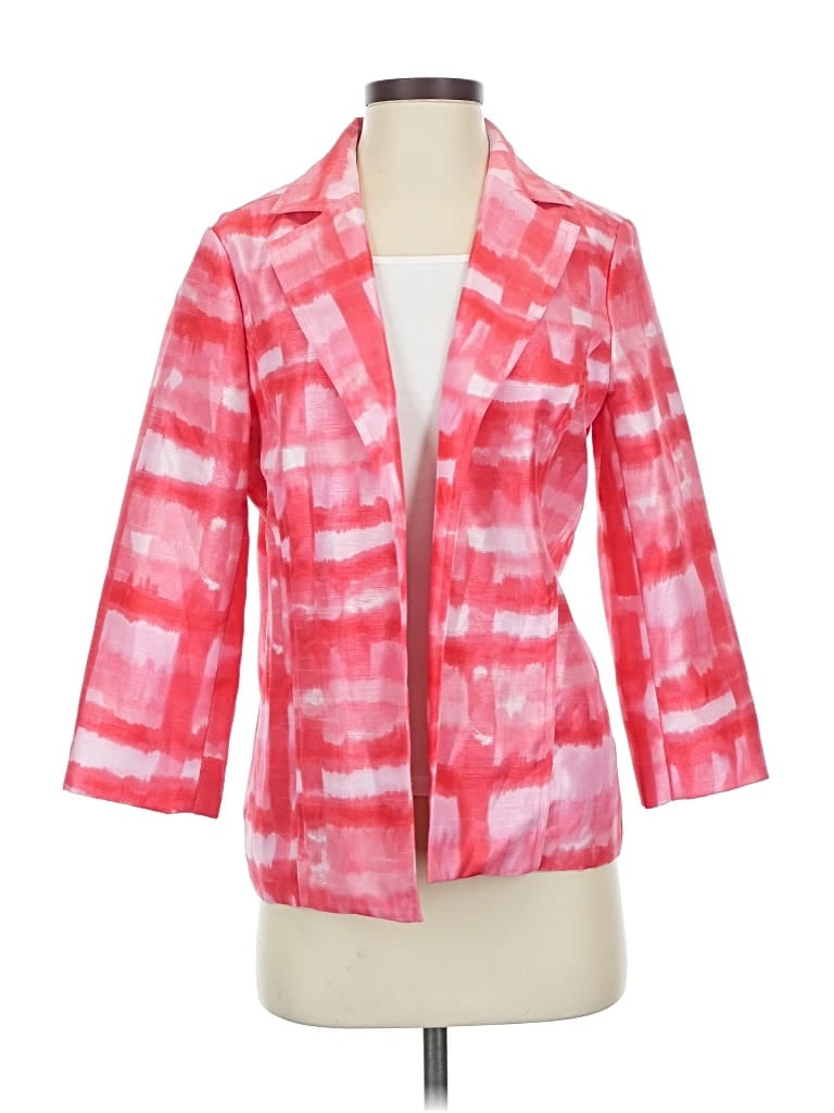 Pre-owned Christopher & Banks Blazer Jacket In Pink