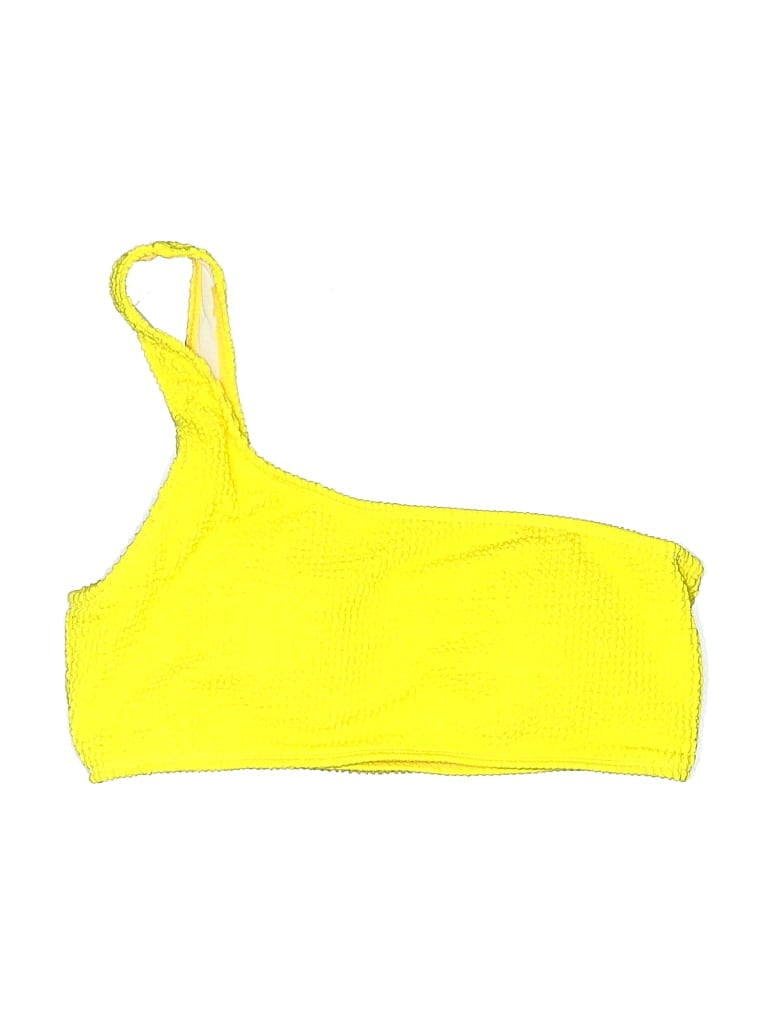Pre-owned Unbranded Swimsuit Top Yellow Swimwear