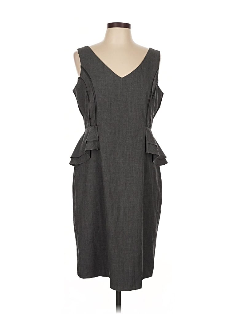 Pre-owned New York And Company Cocktail Dress In Gray