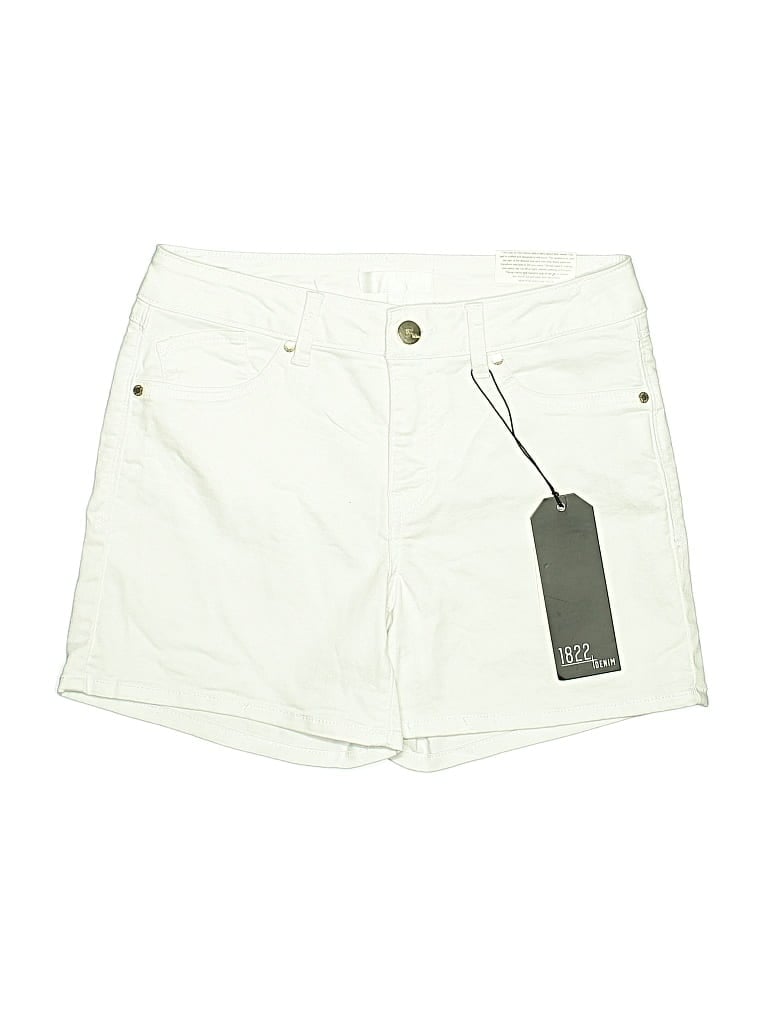 1822 Denim Khaki Shorts In White