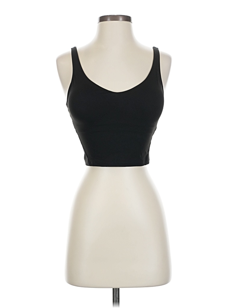 Pre-owned Unbranded Tank Top Black Strapless Neckline Tops