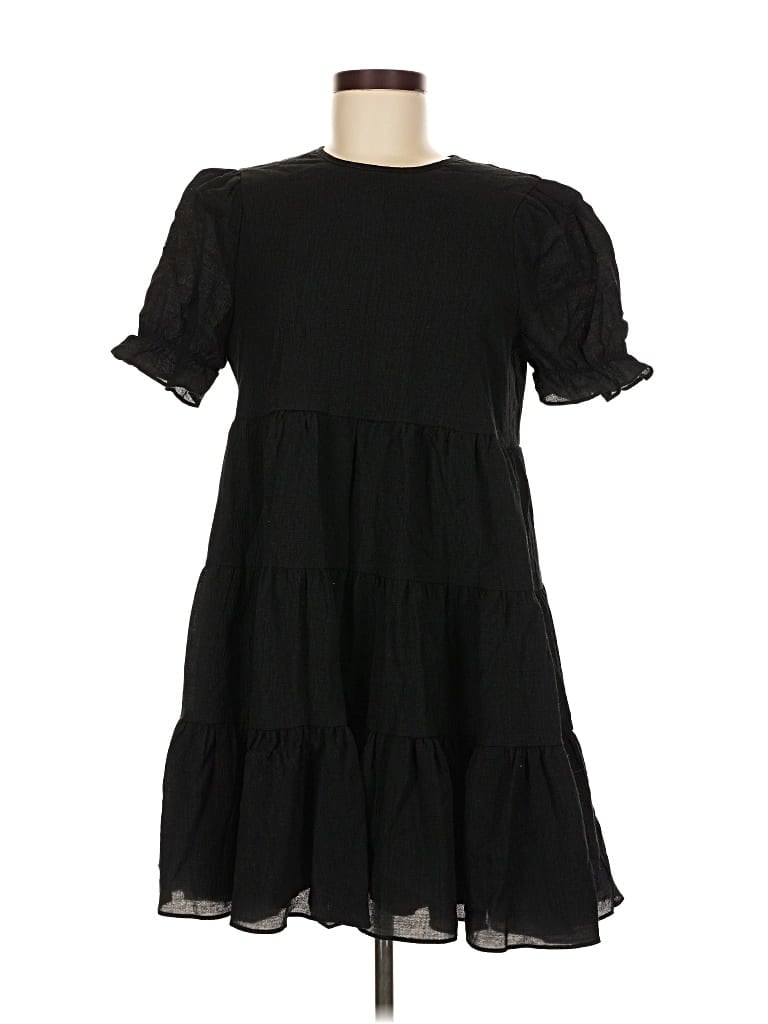 Pre-owned Lulus Casual Dress In Black