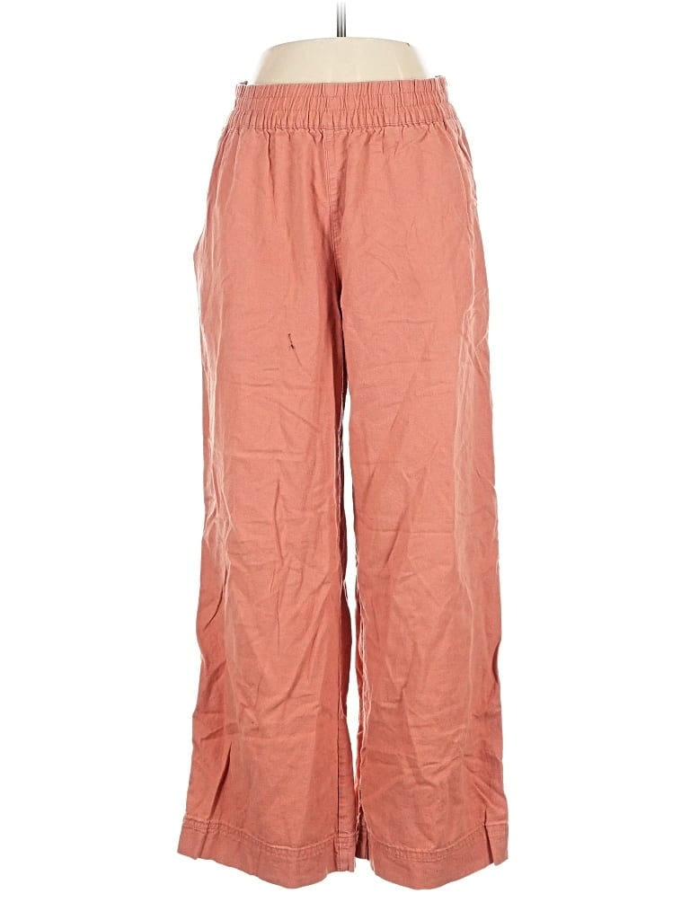 Pre-owned Old Navy Linen Pants In Orange
