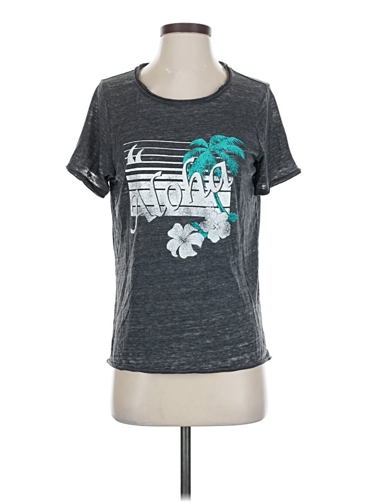 Pre-owned Chaser Short Sleeve T-shirt In Gray