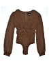 Line & Dot Brown Bodysuit Size S - photo 1