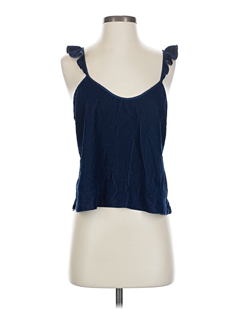 Pre-owned Victoria's Secret Tank Top Blue Halter Neckline Tops