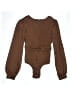 Line & Dot Brown Bodysuit Size S - photo 2