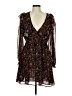 MNG Floral Black Cocktail Dress Size 8 - photo 1