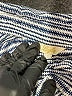 Layla Stripes Blue Long Sleeve Button-Down Shirt Size S - photo 7
