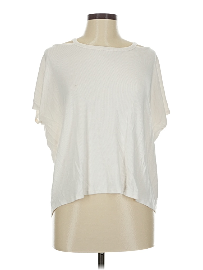Pre-owned Athleta Short Sleeve T-shirt In White