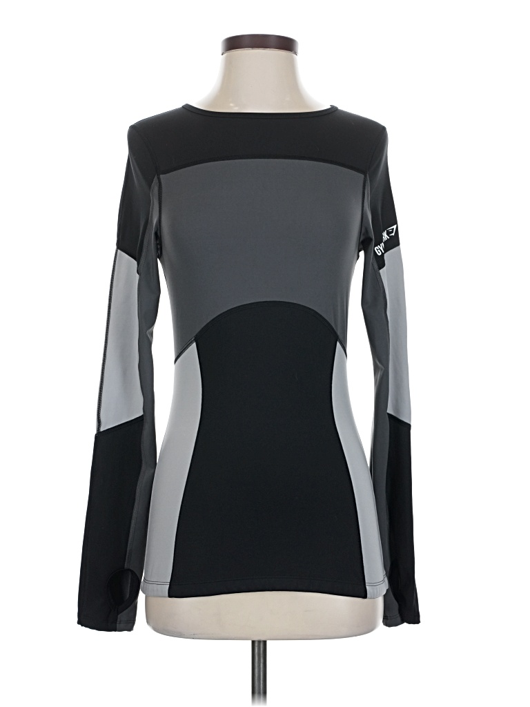 Pre-owned Gymshark Long Sleeve T-shirt In Gray