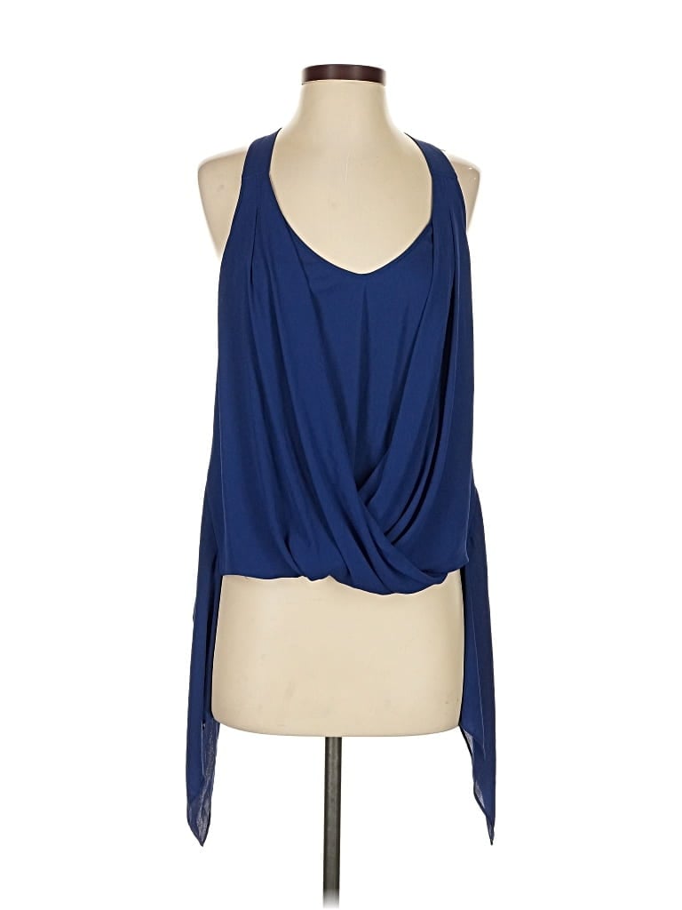 Pre-owned Bcbgmaxazria Sleeveless Blouse In Blue