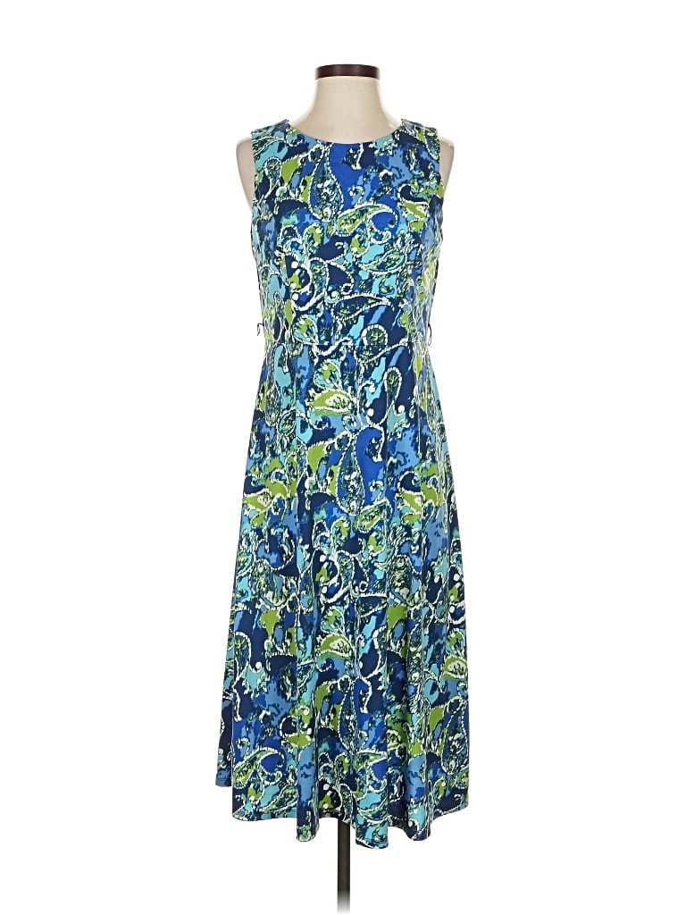 Pre-owned Black Label By Evan Picone Casual Dress In Blue