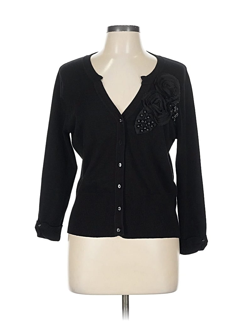 Pre-owned Cyrus Cardigan Sweater In Black