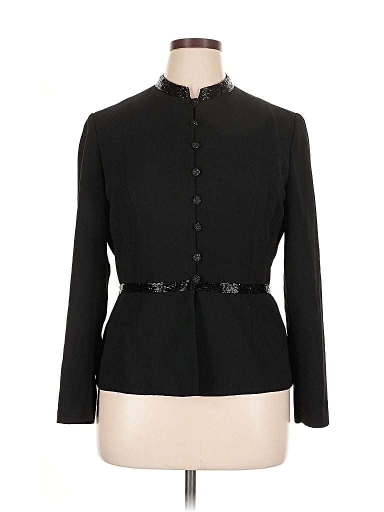 Pre-owned Adrianna Papell Jacket In Black