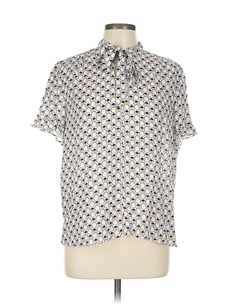 BRASS Pre-owned Short Sleeve Blouse In White