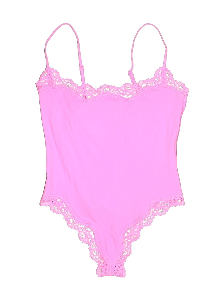 Pre-owned Skims Bodysuit In Pink