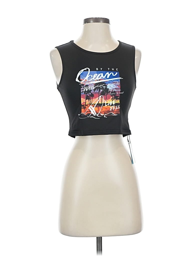 Cider Sleeveless T-shirt In Black