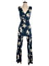 Madison Floral Blue Jumpsuit Size S - photo 1