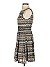 Muse 100% Polyester Chevron-herringbone Gray Casual Dress Size 4 - photo 5