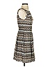 Muse 100% Polyester Chevron-herringbone Gray Casual Dress Size 4 - photo 4