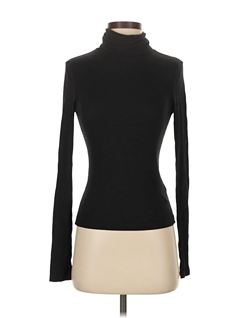 Pre-owned Divided By H&m Turtleneck Sweater In Black