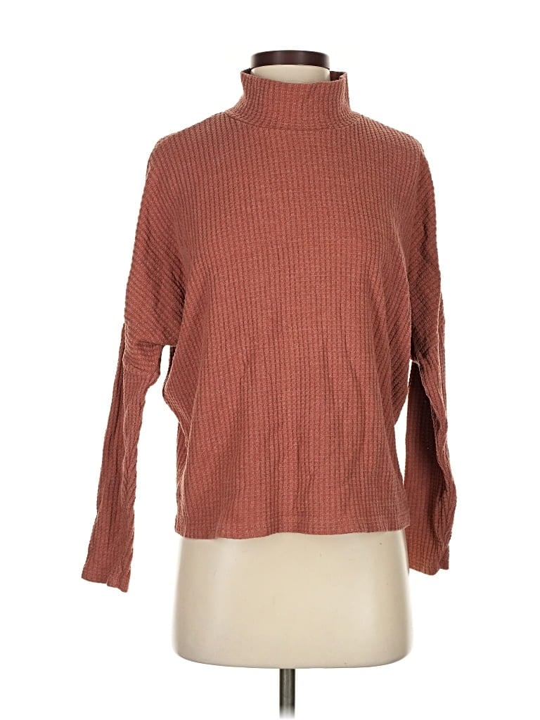 Pre-owned Z Supply Turtleneck Sweater In Brown