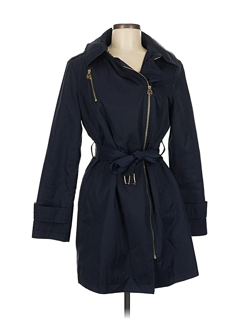 Pre-owned Michael Michael Kors Trenchcoat In Blue