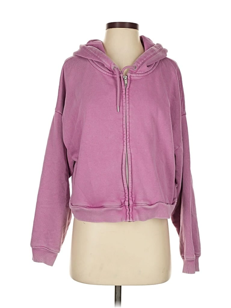 Pre-owned Gap Zip Up Hoodie In Pink