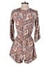 Wild Pearl 100% Rayon Paisley Brown Romper Size XS - photo 2
