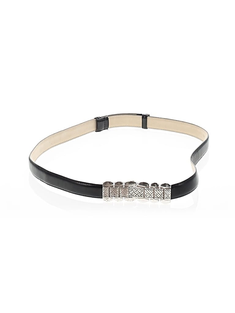 Pre-owned Chico's Leather Belt In Black