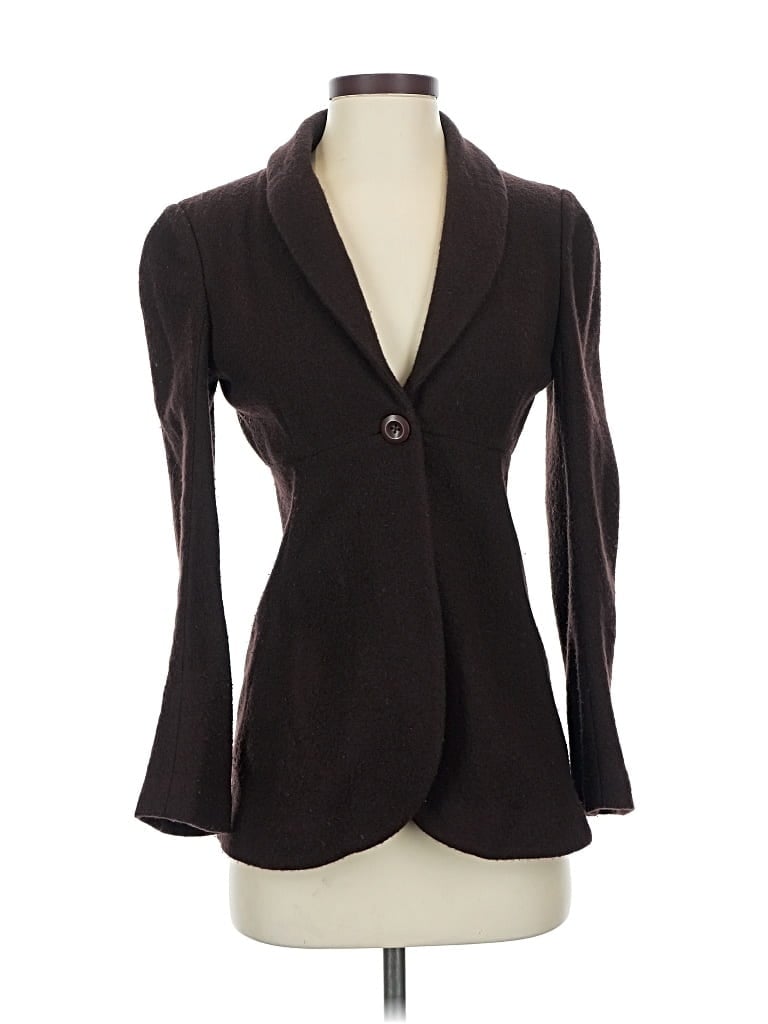 Pre-owned Barneys New York Wool Blazer Jacket In Brown