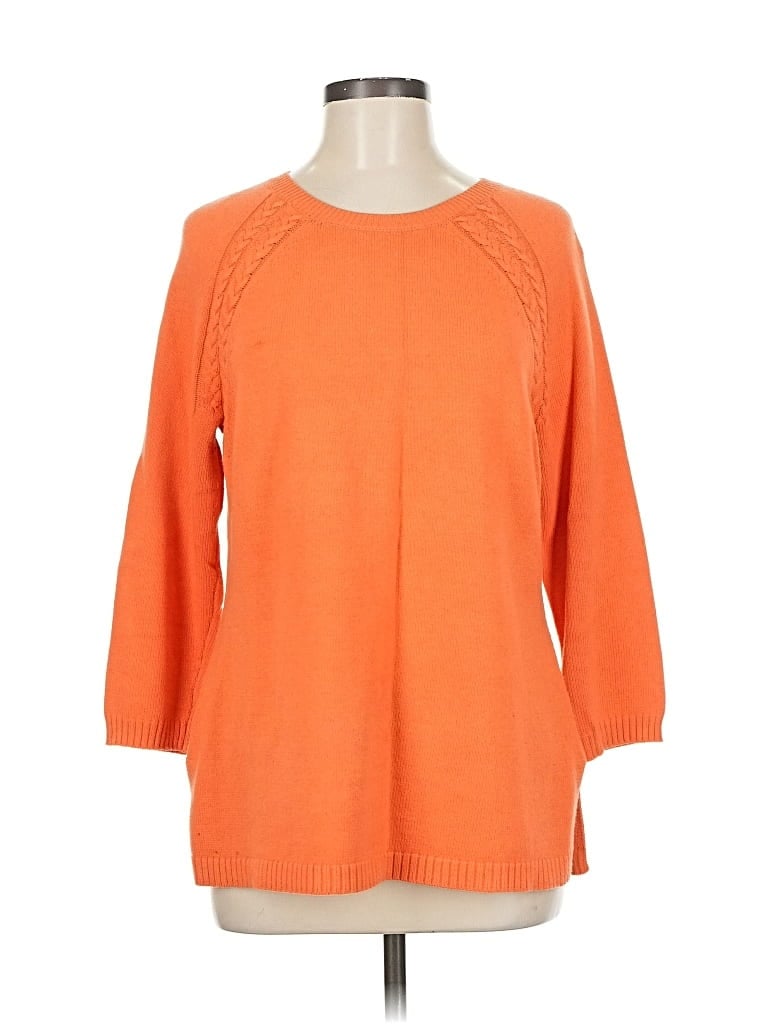 Pre-owned Talbots Pullover Sweater In Orange
