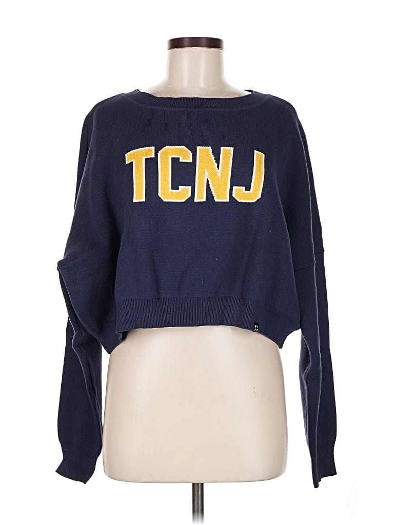 Pre-owned Hype And Vice Pullover Sweater In Blue