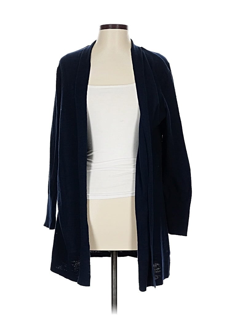 Pre-owned Ann Taylor Loft Outlet Cardigan Sweater In Blue