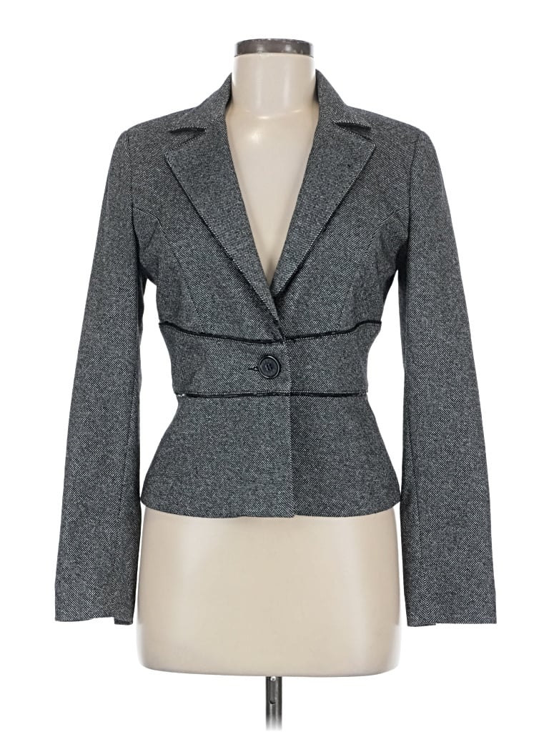 Pre-owned Bebe Blazer Jacket In Gray