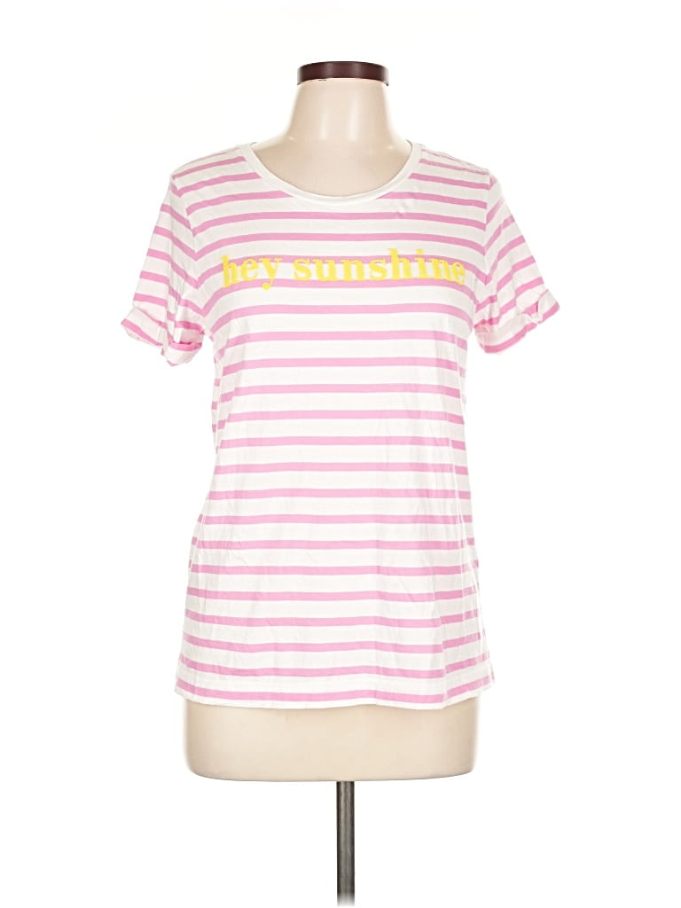 Pre-owned Kate Spade New York Short Sleeve T-shirt In Pink