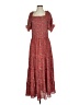 Max Studio 100% Polyester Paisley Red Casual Dress Size XS (estimated) - photo 1