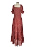 Max Studio 100% Polyester Paisley Red Casual Dress Size XS (estimated) - photo 2