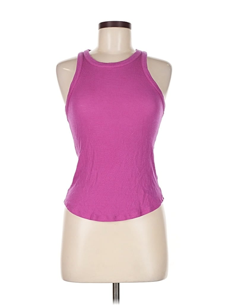 Pre-owned Massimo Dutti Tank Top Pink Halter Neckline Tops