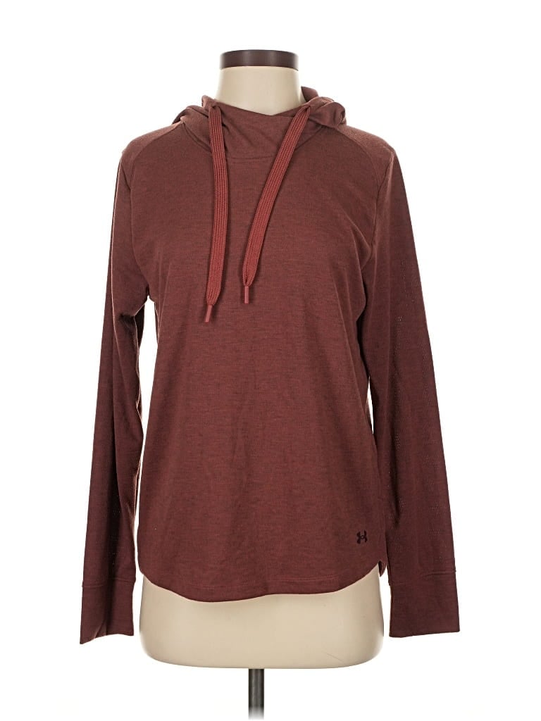 Pre-owned Under Armour Pullover Hoodie In Brown