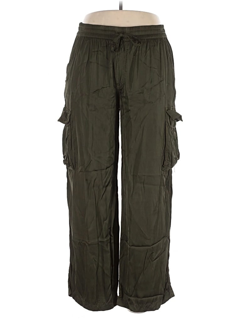 Pre-owned Aerie Cargo Pants In Green