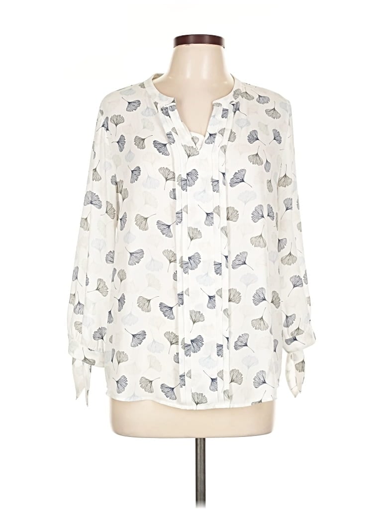 Pre-owned 41hawthorn Long Sleeve Blouse In White
