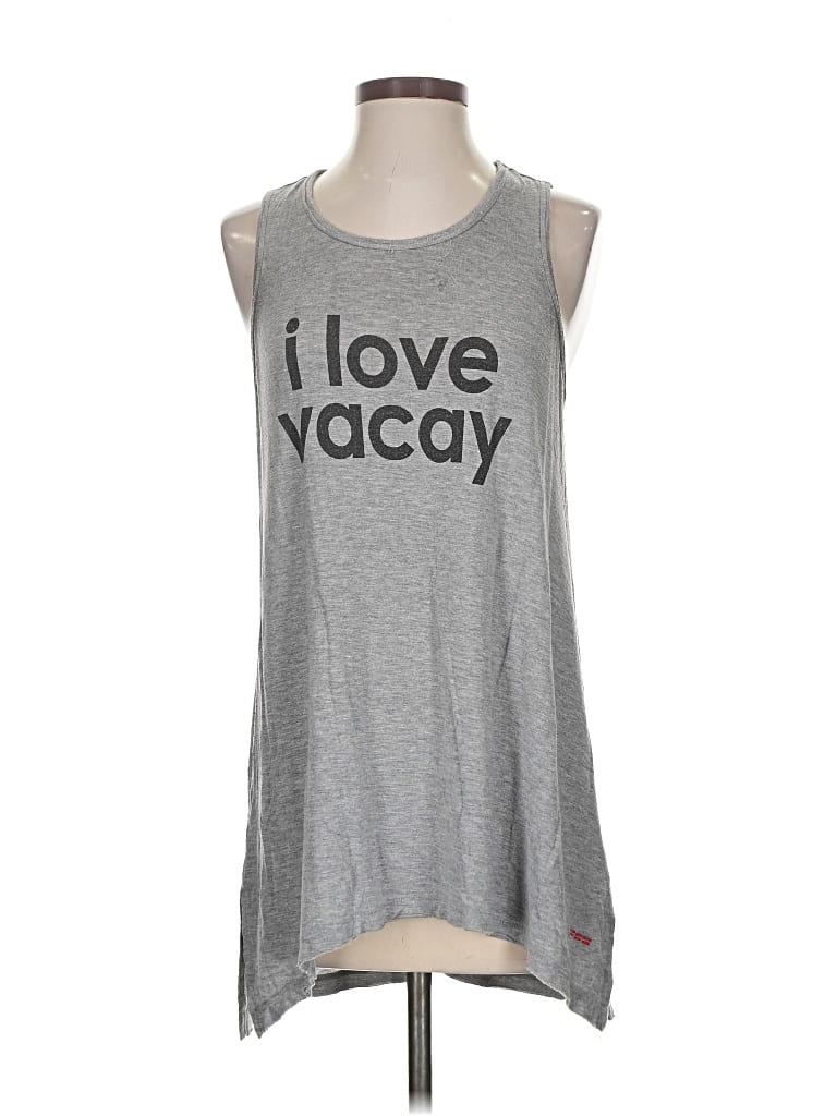 Pre-owned Peace Love World Sleeveless T-shirt In Gray