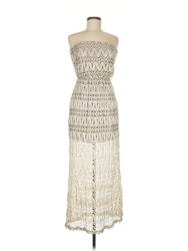 Pre-owned Sans Souci Cocktail Dress In White