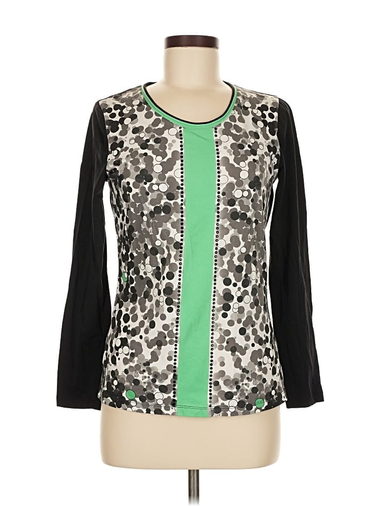 Pre-owned Basler Long Sleeve Blouse In Black