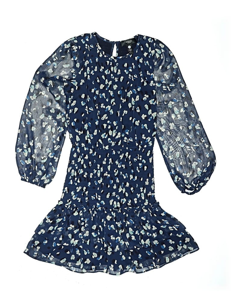 Pre-owned Aqua Kids' Dress In Blue