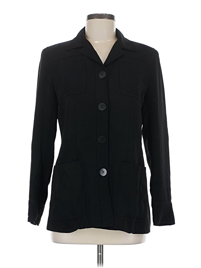 Pre-owned Dkny Blazer Jacket In Black